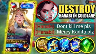 KADITA DESTROY HANABI IN RANK GAME!! | KADITA FAST GAME 9 MINUTES! 🔥 | TOP GLOBAL KADITA GAMEPLAY