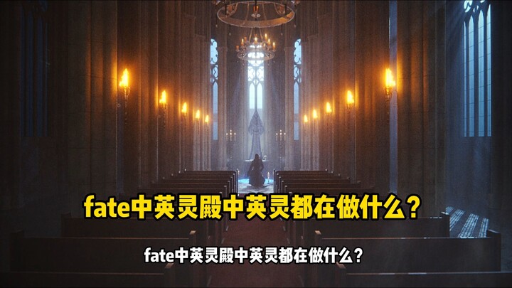 fate中英灵殿中英灵都在做什么？