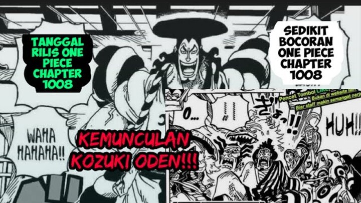 info terbaru one piece chapter 1008 + sedikit Pembahasan one piece chapter 1007‼️