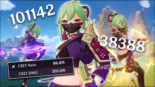 My Insane Physical Kuki Shinobu Build | Genshin Impact