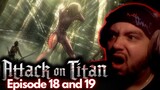 THE FOREST OF GIANT TREES! ATTACK ON TITAN EPISODE 18 AND 19 REACTION 1X18 1X19
