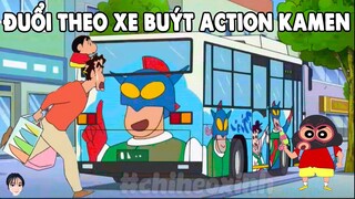 Bám Theo Xe Buýt Action Kamen | Shin Cậu Bé Bút Chì Tổng Hợp Tập Mới Hay Nhất Phần 815 | #CHIHEOXINH