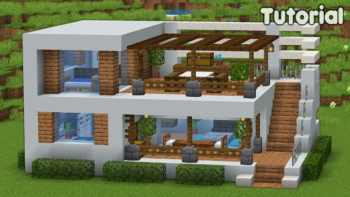 Minecraft Tutorial: How to Build a Modern Underground House - Easy #3