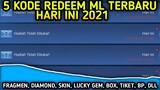 KODE REDEEM ML 2021 TERBARU HARI INI | DIAMOND, SKIN, GRATIS, MOBILE LEGEND, MOBILE LEGENDS