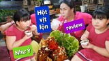 DIVA Cát Thy và Như Ý review Hột vịt lộn xào me tại tiệm Bánh tráng trộn Quận 7