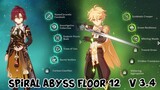 Genshin impact Abyss Floor 12 [3.4] 4 Star