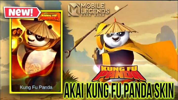 NEW AKAI " PO " KUNG FU PANDA SKIN | AKAI KUNG FU PANDA | AKAI NEW SKIN | MLBB X KUNG FU PANDA SKIN