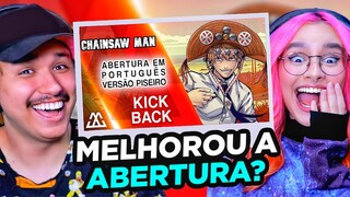 Reagindo a “CHAINSAW MAN Abertura em Português Versão PISEIRO”
