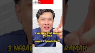 3 Negara Paling Ramah Di dunia (Nomor 3 Ramah Banget) #shorts