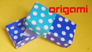 Cách làm hộp quà bằng giấy cực dễ - Cách Gấp Hộp Quà đơn giản Gấp giấy Origami -hộp bằng giấy a4