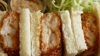 วิธีทำแซนวิชกุ้งทอดแบบญี่ปุ่น Ebikatsu Sando Crispy Shrimp Cutlet Sandwich