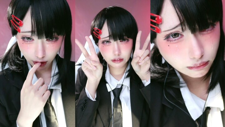 A tutorial on cosplaying Dongshan Xiaohong, mainly teaching crying expressions, just a simple "yeah"