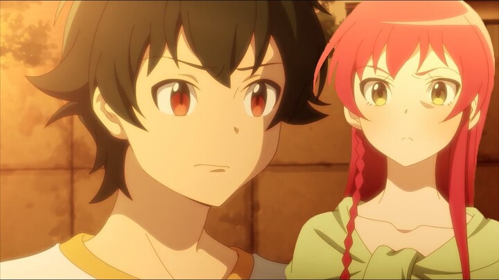 Maou and Emi Become Papa Mama - The Devil is a Part-Timer Season 2 Episode 1