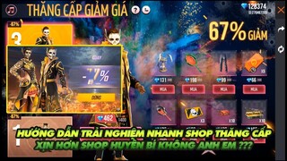 Free Fire| Hướng dẫn cách chơi nhanh sự kiện giảm giá 90%  Shop nâng cấp có xịn hơn Shop huyền bí ?