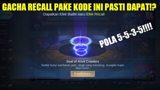 GACHA EFEK RECALL TAS TAS TAS LANGSUNG DAPAT PERMANEN!?