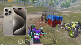 Wow!! iPHONE 15 PRO MAX GAMEPLAY🔥Pubg Mobile