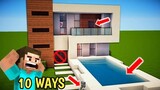 10 WAYS TO ENTER YOUR HOUSE IN MINECRAFT