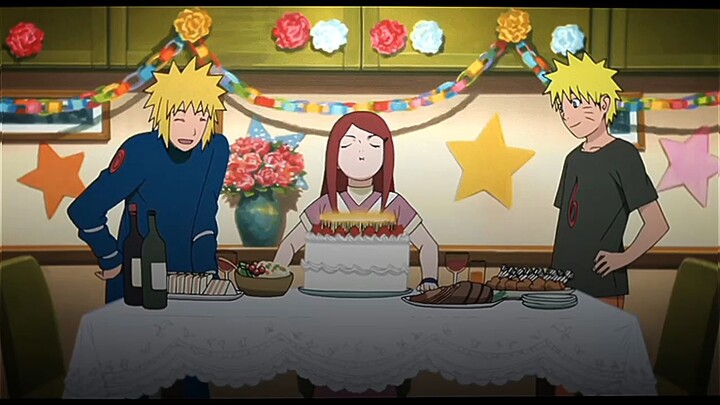 (funny moments) naruto Minato& Kushina.bahagia bersama keluarga dalam waktu yang singkat.