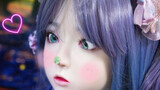 Cosplay boneka silikon dua dimensi nyata ditembak di luar kotak video, situs pameran Guangzhou Pazho