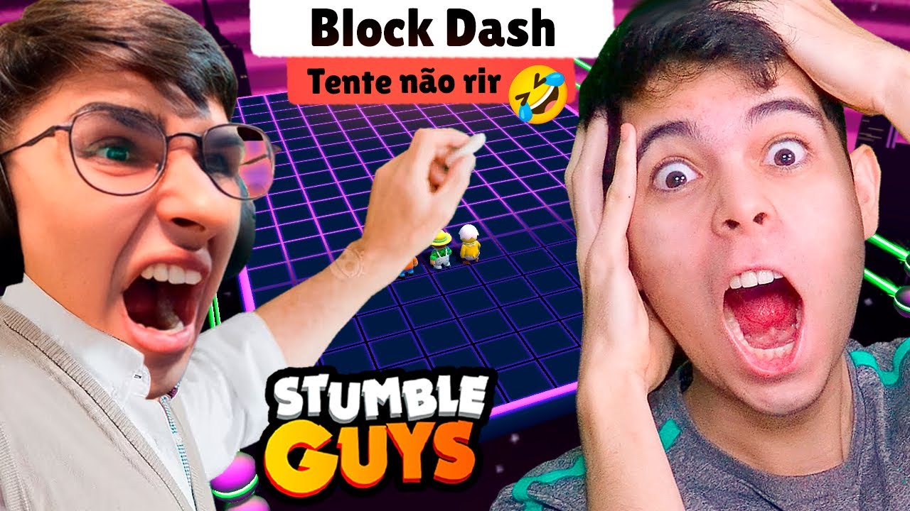 O QUE EU FIZ BUGOU O BLOCK DASH NO STUMBLE GUYS - BiliBili