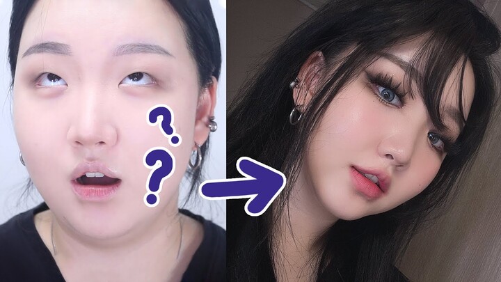 ENG)무쌍 겨울쿨톤 스모키 메이크업🖤Winter Cool Smoky Makeup ㅣ사업얘기?ㅣ고민컨텐츠?ㅣ개웃긴 니플패치 썰ㅣ수다가득ㅣ겟레디위드미ㅣ톡신TOXIN