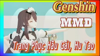 [Genshin, MMD]Hu Tao Trong Trang Phục Hầu Gái, Chẳng Thể Cưỡng Lại