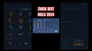 Zhask Best Build 2024 (Part 2) #shorts #mlbb