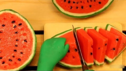 "Freezing Clay Freezing" is a little cute and cute, the watermelon is ripe