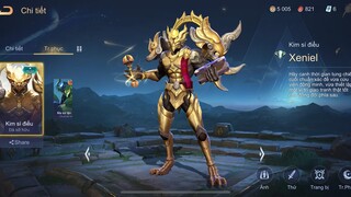 Liên Quân Mobile - Review Skin Xeniel Kim Sí Điểu