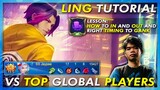 TOP 3 GLOBAL LING TUTORIAL WITH 5 MAN SUNSPARKS VS TOP GLOBAL PLAYERS + TIPS ON HOW TO PLAY ASSASSIN