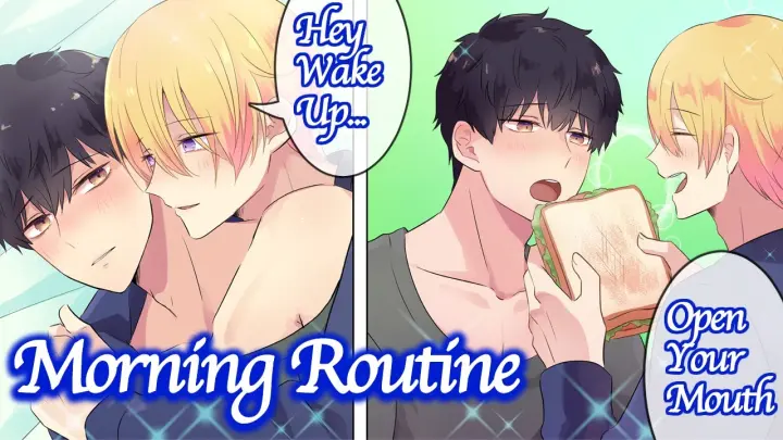 【BL Anime】Flirting with Boyfriend in Bed in the Morning. What Happens When Two Boys Live together…?