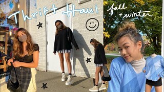 MY BEST THRIFT HAUL YET! epic fall/winter try-on yes