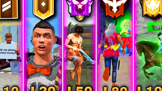 FreeFire NOOB TO PRO JOURNEY LVL 100 ⚡