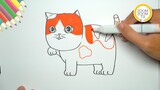 Hướng dẫn cách vẽ con mèo con dễ thương - How to a draw cute cat easy | Zoom Zoom TV