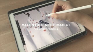 ❣️painting Valentine Project 2020 with Procreate วาดรูปในคอนเซปต์วาเลนไทน์ | mackcha