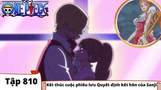 One Piece Tập 810 | Kết thúc cuộc phiêu lưu Quyết định kết hôn của Sanji | Đảo Hải Tặc Tóm Tắt Nhanh