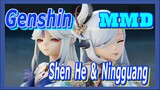 [Genshin  MMD]INFERNO  Shen He & Ningguang