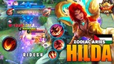 One Hit Kill! Domination Hilda The Monster Executor | Top Global Hilda Gameplay ~ Mobile Legends