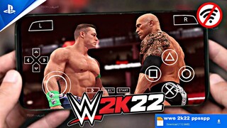 WWE 2K22 PPSSPP ANDROID Offline Best Graphics | Download wwe 2k22 psp for Android