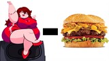 GIRLFRIEND - Hamburger  = ? (FNF Animation)