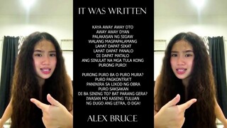 ALEX BRUCE - IT WAS WRITTEN (RAPPER SA PINAS)