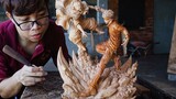 [Wood Sculpture] Jujutsu Kaisen Gojo Satoru vs Rakuku Domain Showdown