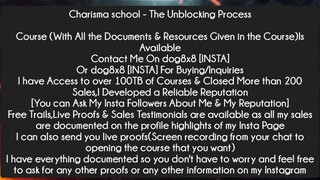 Charisma school - The Unblocking Process Course Download