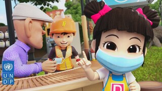 BoBoiBoy, Papa dan Pipi amalkan Norma Baharu!