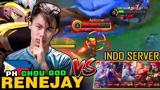 CHOU GOD NG PINAS in INDONESIA SERVER (PINAKITAAN NG FREESTYLE NI RENEJAY) ~ Mobile Legends