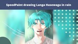 Langa Hasewaga in rain SpeedPaint Fanart Drawing | IDN Sub