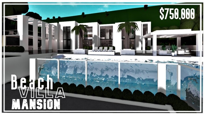 Beach Villa Side Modern Mansion | Welcome To Bloxburg | Tour