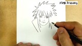 ASMR DRAWING minato , from manga naruto / how to draw minato