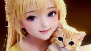 keseruan loli bermain sama kucing 🐈