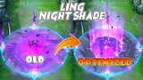 Ling Optimized Nightshade Skin VS OLD Skill Effects